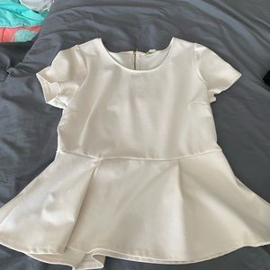 Forever 21 Peplum short sleeve top